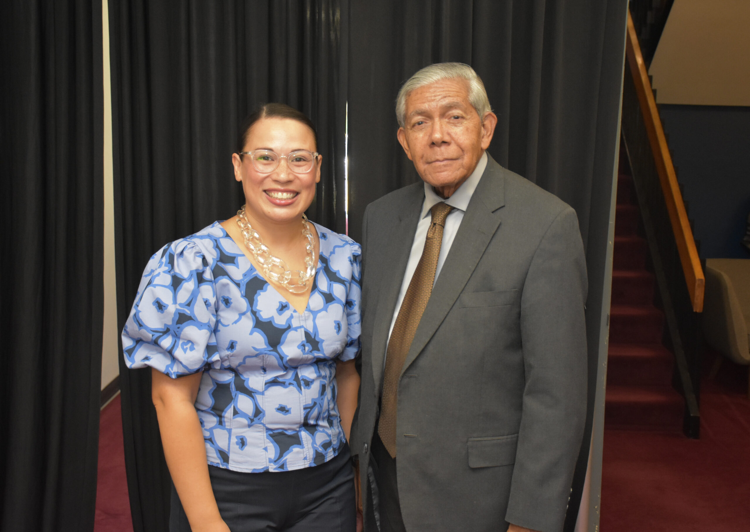Cecilia L. Marshall and Cecil Williams at South Carolina State University screening of Becoming Thurgood