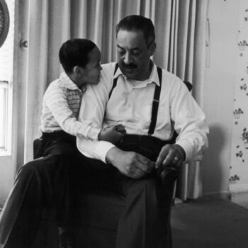 Thurgood Marshall with son Thurgood Marshall Jr.