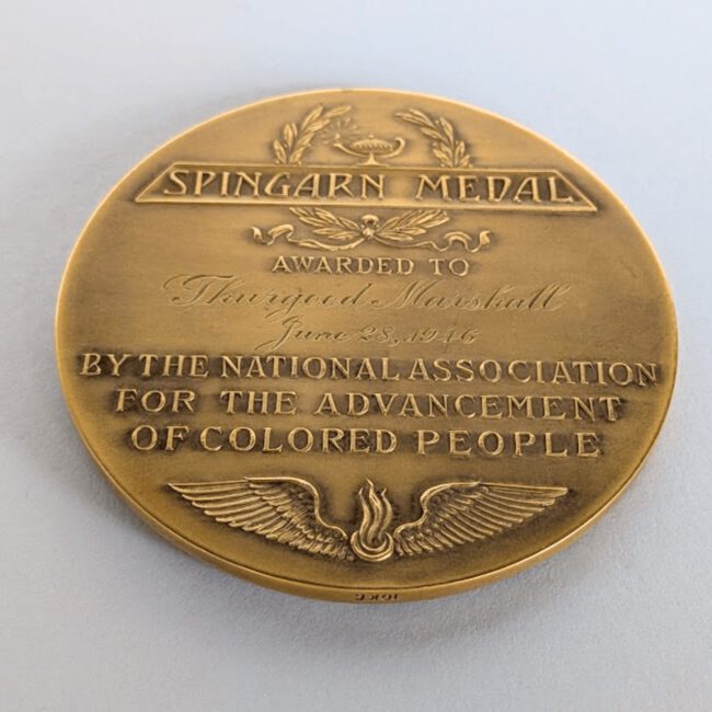 Thurgood Marshall's NAACP Spingarn Medal