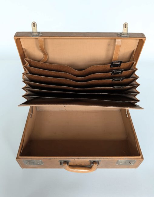 Thurgood Marshall's Briefcase Interior, carried in the 1950s