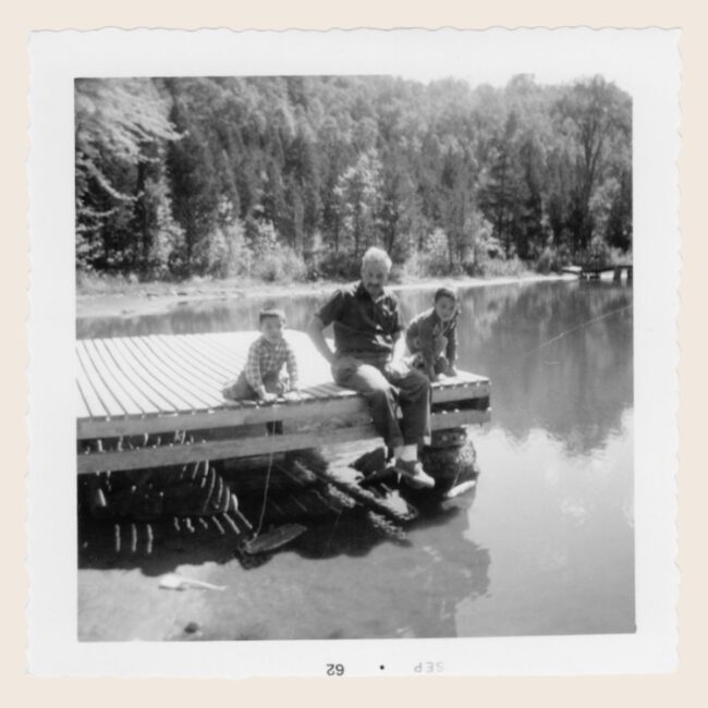 Thurgood Marshall with his sons, Thurgood Marshall Jr. and John Marshall in September 1962