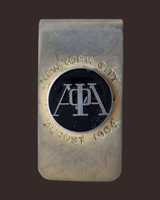 Thurgood Marshall's Alpha Phi Alpha New York City August 1964 Convention Money Clip