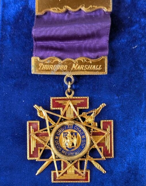 Thurgood Marshall's Mason Nameplate